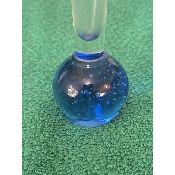 Milan Metelák - Harrachov glass - Controlled Bubble Bud Vase 6in. - Picture 3 of 7